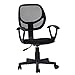 Black Office Task Desk Chair Adjustable Mid Back Home Children Study Chair