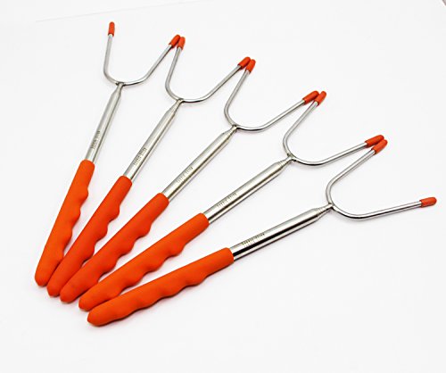 Aussie Stick Marshmallow Roasting Sticks Set of 5 extendable 45"