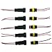 PES 5 Kit 2 Pin Way Waterproof Electrical Wire Connector Plug Automotive Wire Connectors Car Auto Waterproof Electrical Connector and Plug Socket Kit with Wire AWG Gauge Marine