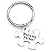 Jovivi 2pcs You're My Person Puzzle Piece Couple Keychain Jewelry Set for Best Friend Friendship BBF Jewelry Gift