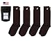 Boldfoot Socks - Mens Cotton Premium Quality Solid Color Dress Socks Gift 4-Pack, Made in America (4 Pairs, Brown)