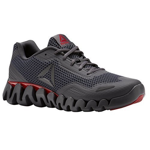 Reebok Men's Zigpulse-Se Cross Trainer, Sport-ash Grey/Excellent red/Black, 7.5 M US