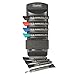 Quartet Whiteboard Accessory Caddy, Includes 8 Chisel Tip Dry Erase Markers and 1 Eraser, White Board Accessories, Black (558)