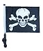 SSP Flags Pirate/Jolly Roger Golf Cart Flag EZ On & Off Bracket