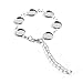 Yumei Jewelry Round Cabochon Disc Blank Setting Bezel Pad Bangle Bracelet Base 15mm - 10'' - QTY 5