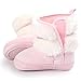 Ecosin(TM) Baby Bowknot Keep Warm Soft Sole Snow Boots Crib Prewalker Shoes Toddler (0~6Month, Pink)