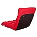 Sundale Outdoor Indoor Adjustable Soft-Brushed Polyester Cord Five-Position Multiangle Floor Chair, Red