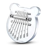 Mini Kalimba Thumb Piano 8 Keys,Portable Solid Wood