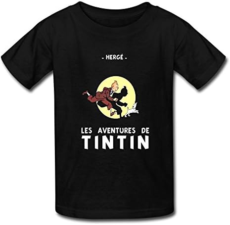 Kid's Les Aventures De Tintin Cartoon T Shirt