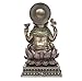Ganesh Statue - Altar Supply Kit - 8 inch (H) Cold Cast Bronze Statue Ganpati Lord of Success ~ 100 Gram Nag Champa Incense Sticks Pack and Lotus Sri Yantra Ornament