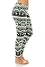 Women's Comfy Geo Tribal Winter Season Printed Lined Fleece Leggings Plus Size One Size X056