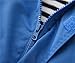 Hiheart Boys&Girls Waterproof Hooded Jackets Cotton Lined Rain Jackets Blue 6/7