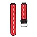 ZSZCXD Soft Silicone Replacement Watch Band for Garmin Forerunner 235/220 / 230/620 / 630/735 Smart Watch (02 Black & Red)