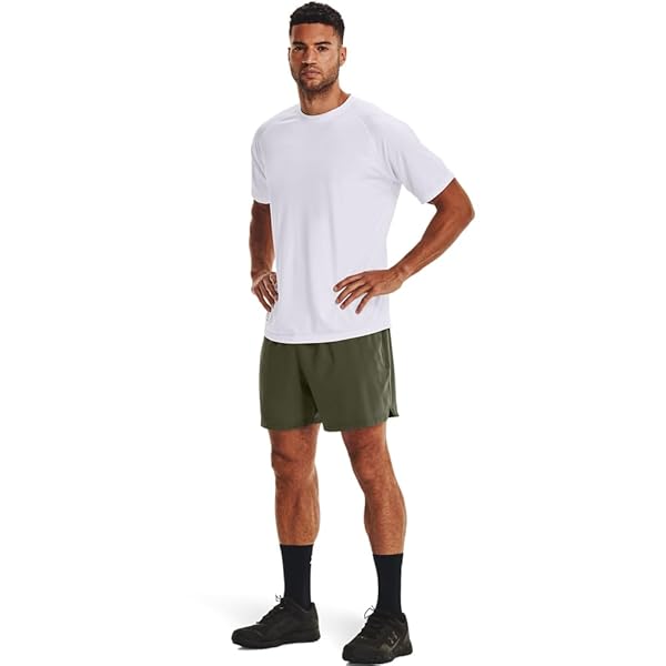 UNDER ARMOUR MEN’S UA TACTICAL TECH™ SHORT SLEEVE T-SHIRT SM WHITE