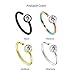 20 Gauge Stainless Steel Rainbow Clear Gem Nose Hoop