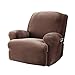 SureFit Sure Fit Stretch Pinstripe 1-Piece - Recliner Slipcover - Chocolate
