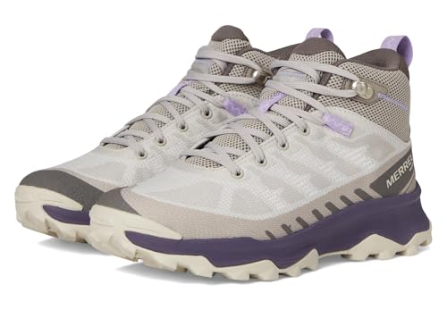 Merrell Women's SPEED ECO MID WATERPROOF Hiking Boot, Dove, 6