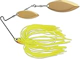 Terminator T1 Spinnerbait-Willow/Willow ,Gold/Gold Blade (Sharp Chartreuse, 3/8-Ounce)