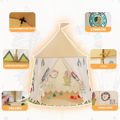 Children's Tent Garden House for Children, Play House Po-up, EN71 Certified, Toy Tent for Boys and Girls, Gift for Children