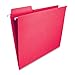 Smead FasTab Hanging File Folder, 1/3-Cut Built-in Tab, Letter Size, Red, 20 Count (64096)