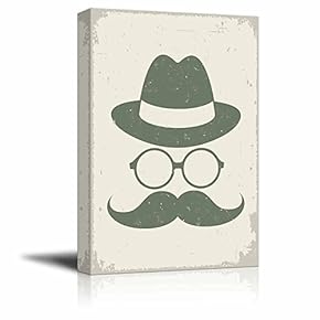 Vintage Style Hat Glass and Beard