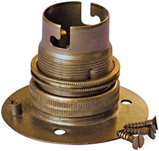 Batten Lampholders - BC/Bayonet Cap (Antique), half inch female threaded entry