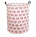 Sanjiaofen Pink Laundry Hamper,Elephant Laundry Basket,Collapsible Girls Hamper for Girls Room Decor,Nursery Hamper,Toy Bins,Bedroom. (Pink Elephant)