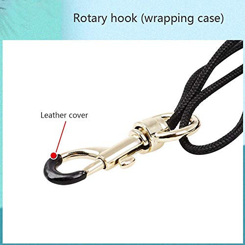 Umiwe Saxophone Neck/Shoulder Strap - Genuine Leather - with Metal Swivel Snap, 100% Handmade, 22-Inch, Black