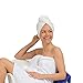 ENWRAPTURE The Only Luxury Hair Towel Wrap Made In USA | Swarovski Button | Nanofiber Beats Microfiber To Dry Wet Hair Fast | Twist Turban In 2 Easy Styles | Large For Long Or Curly | GIFT Travel Case
