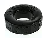 Sprocket Cock Ring (Jumbo Super Stretchy Version of Screwballs Cockring) by Oxballs (Black)