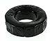 Sprocket Cock Ring (Jumbo Super Stretchy Version of Screwballs Cockring) by Oxballs (Black)