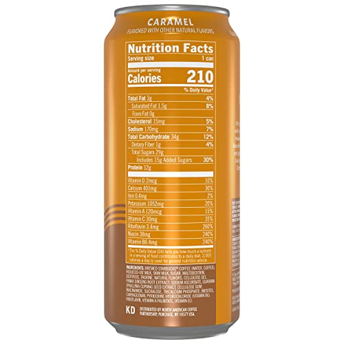 STARBUCKS DOUBLESHOT ENERGY ESPRESSO COFFEE DRINK, CARAMEL, 15OZ CAN