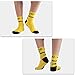 LIN 7 Pack Cycling Socks CoolMax Ankle Bike Socks Cool Funny Bicycle Socks Men and Women