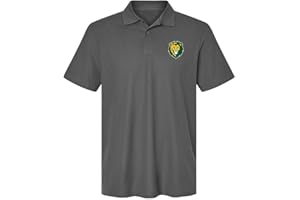 CAMPUS LAB Official NCAA Men's 100% Cotton Knit Polo Short Sleeve Shirt Primary Mark Collection