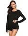 Unibelle Women Boat neck Slim fit Dolman basic Long sleeve Teen Girls Tees loose top t-shirt