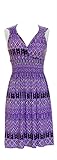 Vibrant V-neck Knee Length Dress - Assorted Styles Plus & Regular Sizes