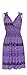 Vibrant V-neck Knee Length Dress - Assorted Styles Plus & Regular Sizes