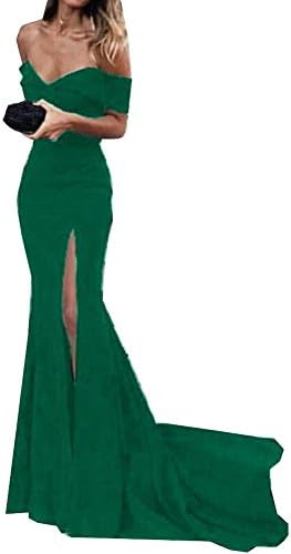 Special Bridal Mermaid Prom Dress Off-The-Shoulder Lace Long Sexy Evening Gown Bridesmaid Dress