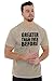 Brisco Brands Greater Than Ever Before Motivational Graphic T Shirt Men or Women Sand