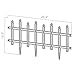 Abba Patio Border Fencing Eco-Friendly Weatherproof Plastic Resin Garden Edging Section-6 Pack 24.4