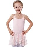 Girls' Camisole Sleeve Lace Leotard Dress
