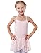Girls' Camisole Sleeve Lace Leotard Dress