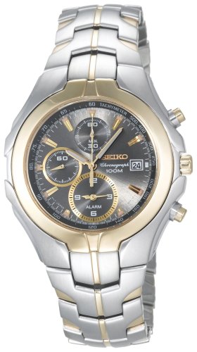 Seiko Men's SNAC94 Excelsior Alarm Chronograph Two-Tone Watch