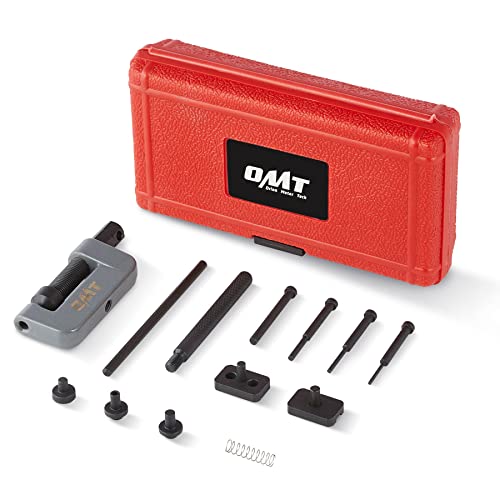OMT Chain Breaker, 19pc Chain Breaker Tool Kit with C Frame 3 Anvils 5