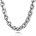 Trendsmax 9mm Stainless Steel Oval Rolo Cable Link Chain T/O Toggle Clasp Necklace Silver Tone 18-36 Inch