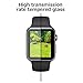 Dalinch Compatible with iWatch 42mm Screen Protector Series1 Series 2 Series 3 (2Pack) Carbon Fiber Frame Edge Tempered Glass Screen Protector for iWatch 42mm Hermès/Nike+ Edition