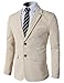 H2H Mens Slim Fit Single One Button Blazer Jackets with Pocketchief Trim