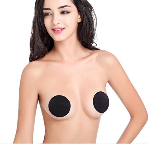 Reusable Nipple Covers Pasties Bra- Womens Adhesive Silicone Breast Petals Concealers 2 Pair - Thumbnail 2