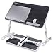 Laptop Bed Tray Table, Nearpow Adjustable Laptop Bed Stand, Portable Standing Table with Foldable Legs, Foldable Lap Tablet Table for Sofa Couch Floor - Medium Size