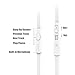 Earphones, Vomach Wired Headphones In Line Volume Control Crystal Sound Earbuds with Mic White